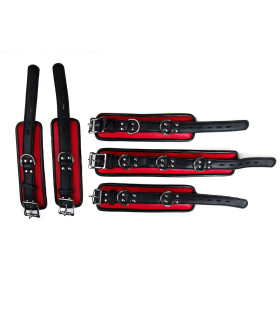 Набор черно-красный кожа Голландия ручная работа - No Taboo