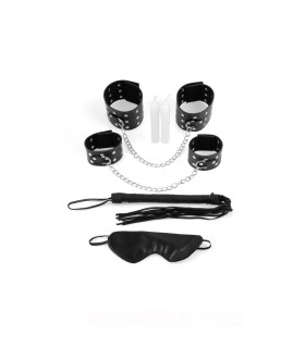 Набор фиксаторов с плеткой - No Taboo