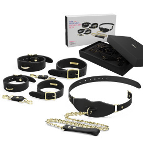 Набор наручники, поножи, кляп силикон Roomfun - No Taboo