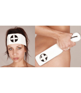 Набір пов'язка і шльопалка медсестри - No Taboo