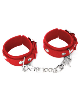 Наручники 100% медичний силікон червоні середні NO TABOO - No Taboo