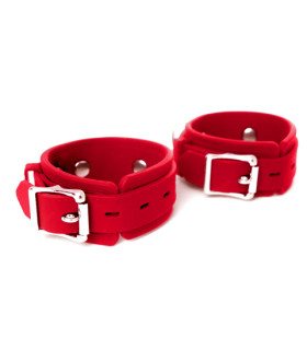 Наручники 100% медичний силікон червоні середні NO TABOO - No Taboo