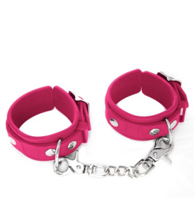 Наручники 100% медичний силікон рожеві середні NO TABOO - No Taboo