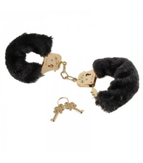 Наручники FF Gold Deluxe FURRY CUFFS - No Taboo