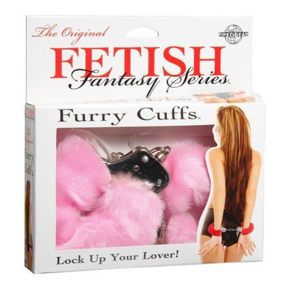 Наручники Furry- Pink пушистые розовые, Fetish (14449), zoom