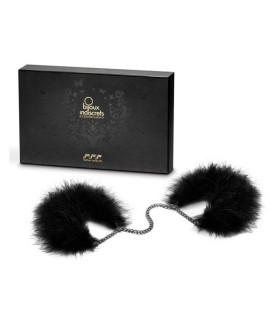 Наручники с перьями Bijoux Indiscrets черные, OS - No Taboo