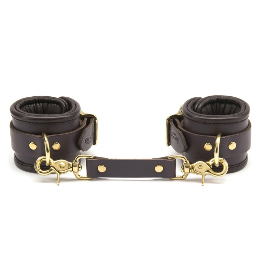 Наручники шкіряні COCO DE MER-L / XL BROWN (34521), zoom