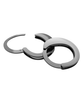 Наручники разборные металл Roomfun Black - No Taboo