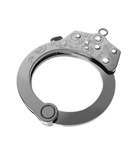 Наручники разборные металл с камнями Roomfun Diamond - No Taboo