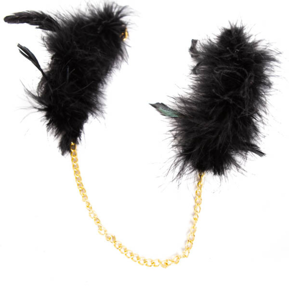 Наручники Romfun з чорним пушком (30115), zoom