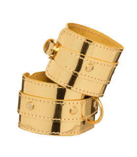 Наручники ручной работы золотые БДСМ - No Taboo