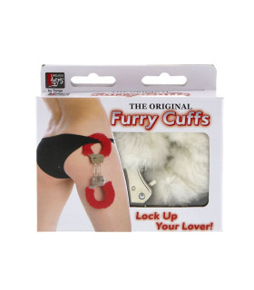 Наручники с белым мехом - No Taboo