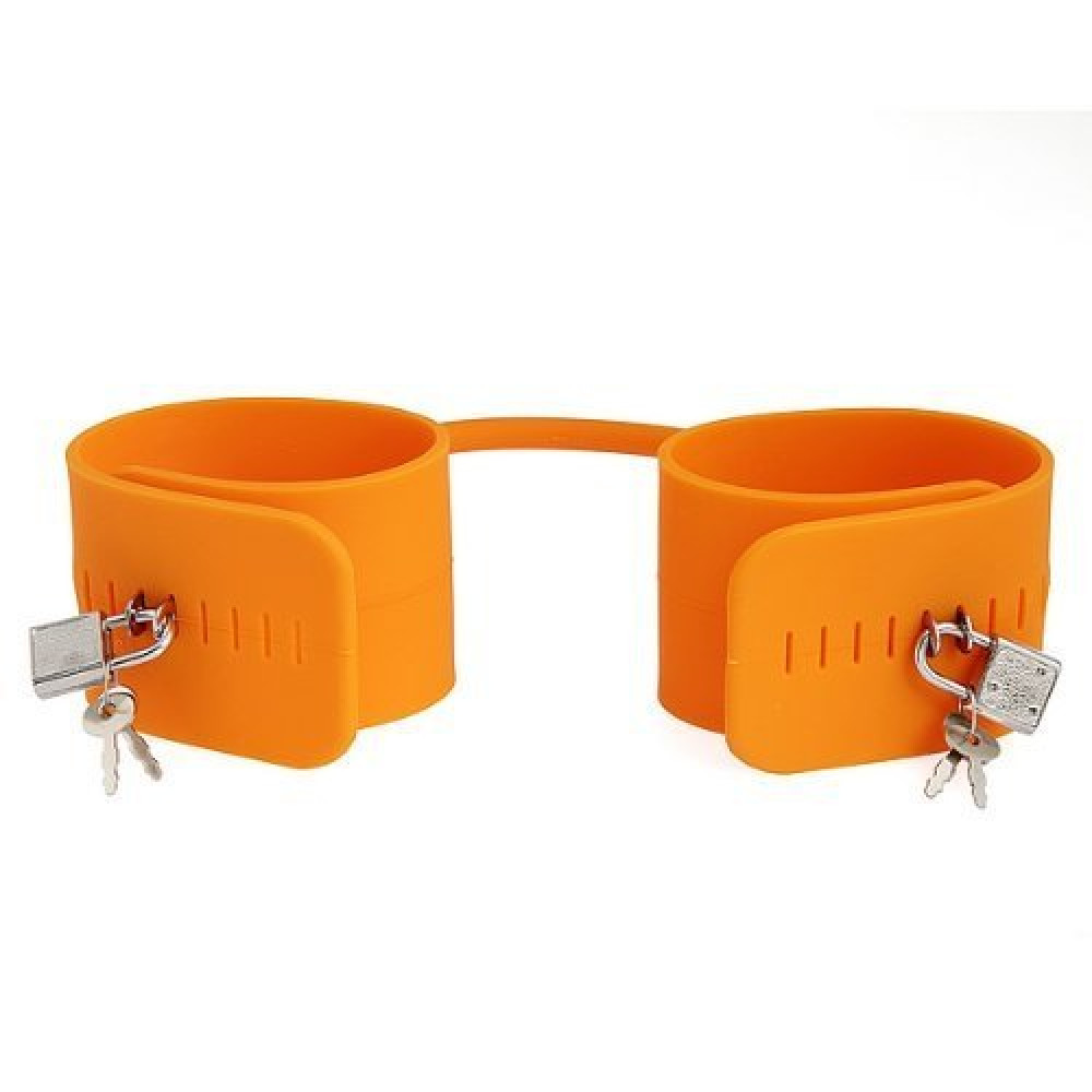 Наручники силиконовые с замком (20350), zoom