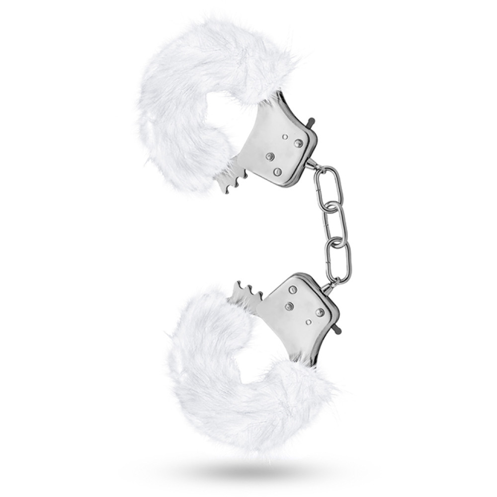 Наручники "Temptasia" Plush fur Cuffs белый мех (32382), zoom