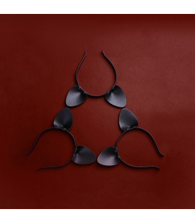 Ушки на обруче кошачьи от UPKO итальянская кожа - No Taboo