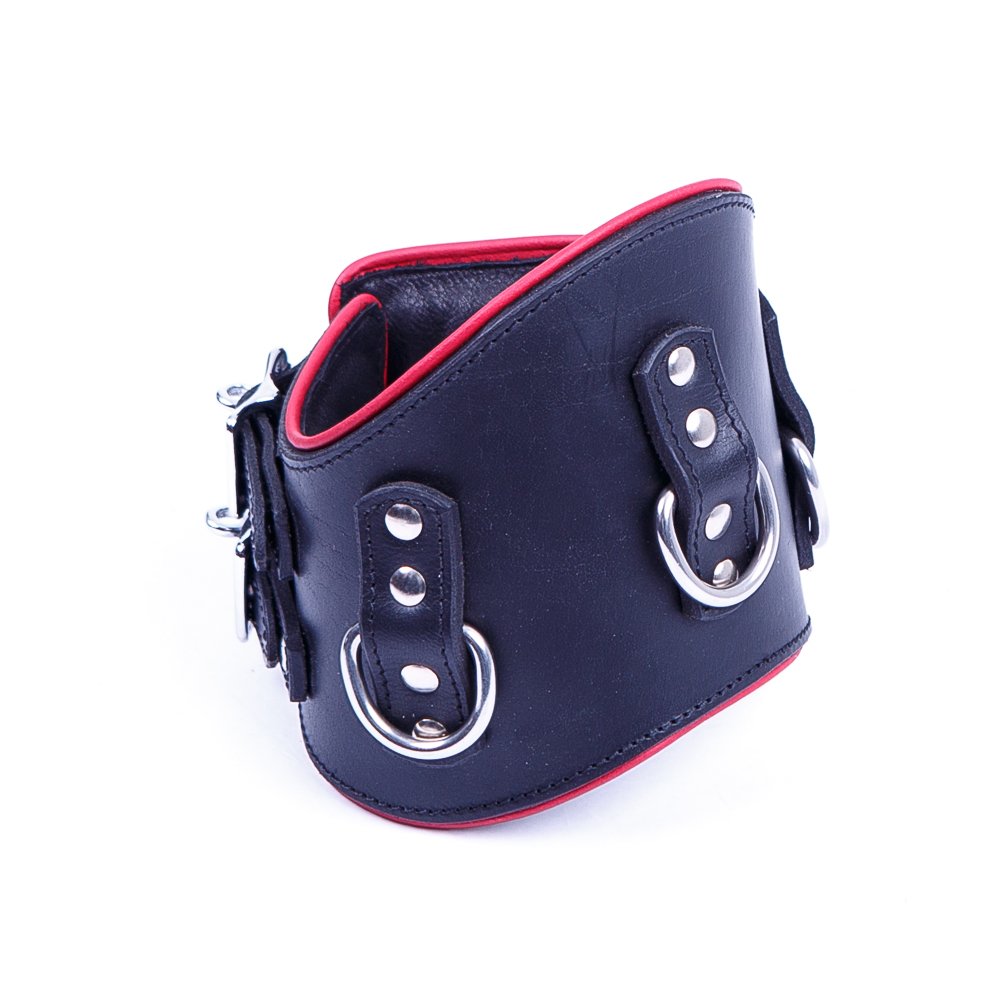 Ошейник анатомический 3 кольца кожа ручная работа, Голландия (26307), zoom