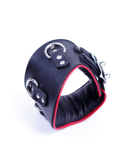 Ошейник анатомический 3 кольца кожа ручная работа, Голландия - No Taboo