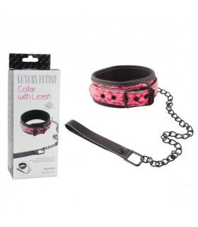 Ошейник бордо с поводком - No Taboo