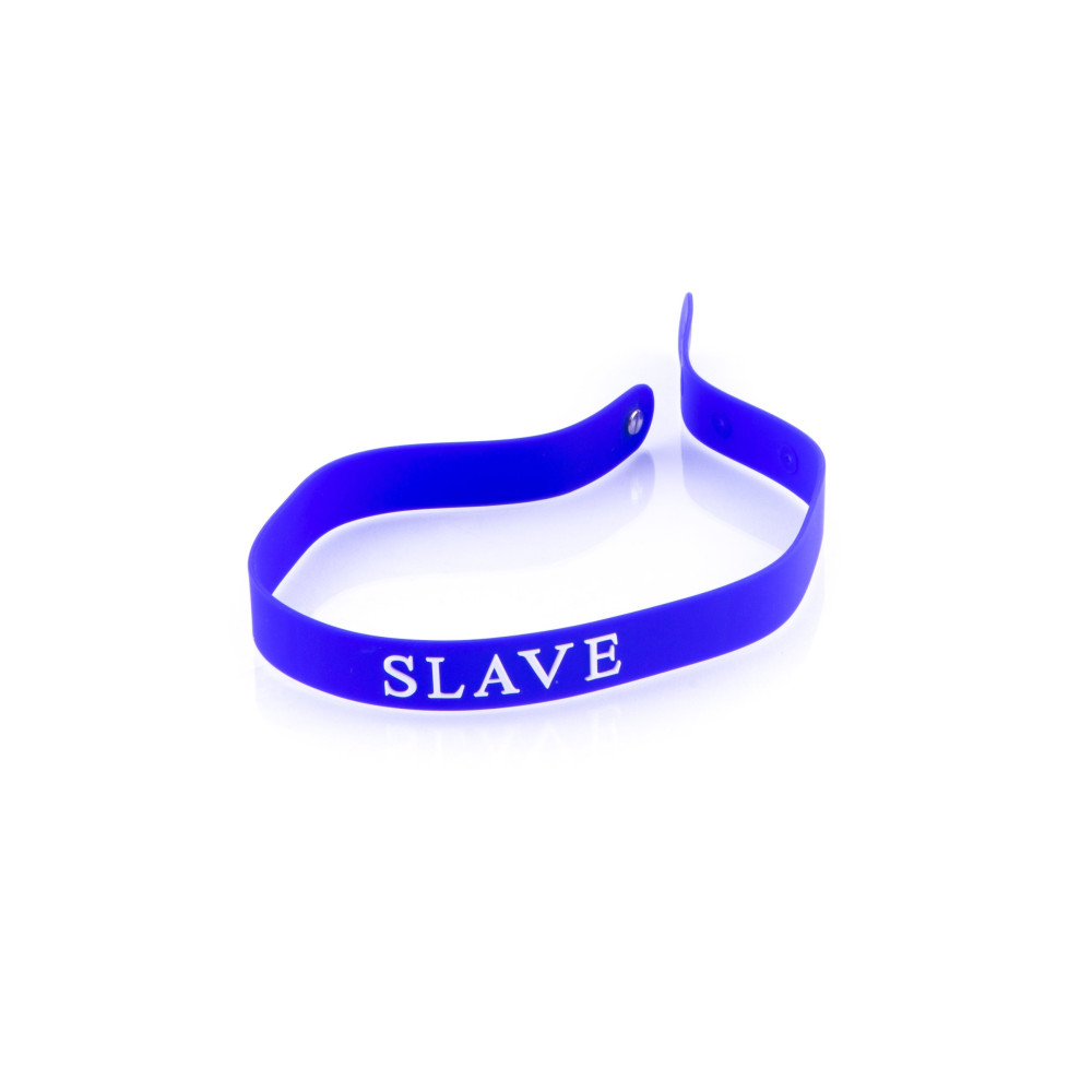 Нашийник-браслет 100% медичний силікон SLAVE NO TABOO (25447), zoom