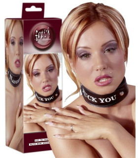 Ошейник Fuck you, Naughty Fetish - No Taboo