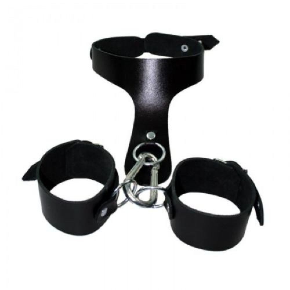 Ошейник Наручники ZADO кожа металл (27497), zoom