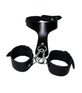 Ошейник Наручники ZADO кожа металл - No Taboo