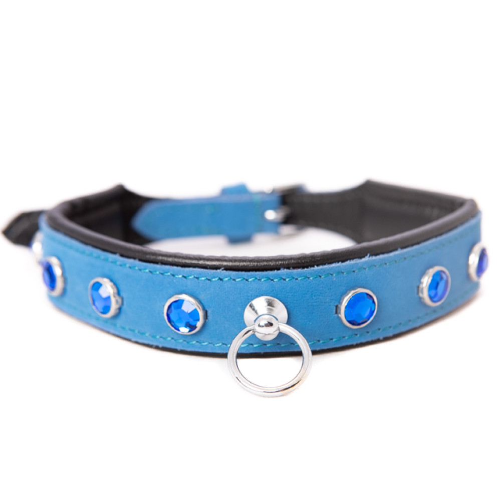 Ошейник с синими камнями Голландия ручная работа (28567), zoom