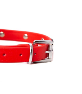 Ошейник с заклепками красно-черный Голландия ручная работа - No Taboo