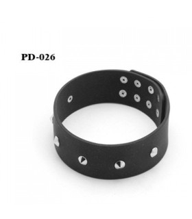 Ошейник силиконовый с короткими шипами, черный, NO TABOO - No Taboo