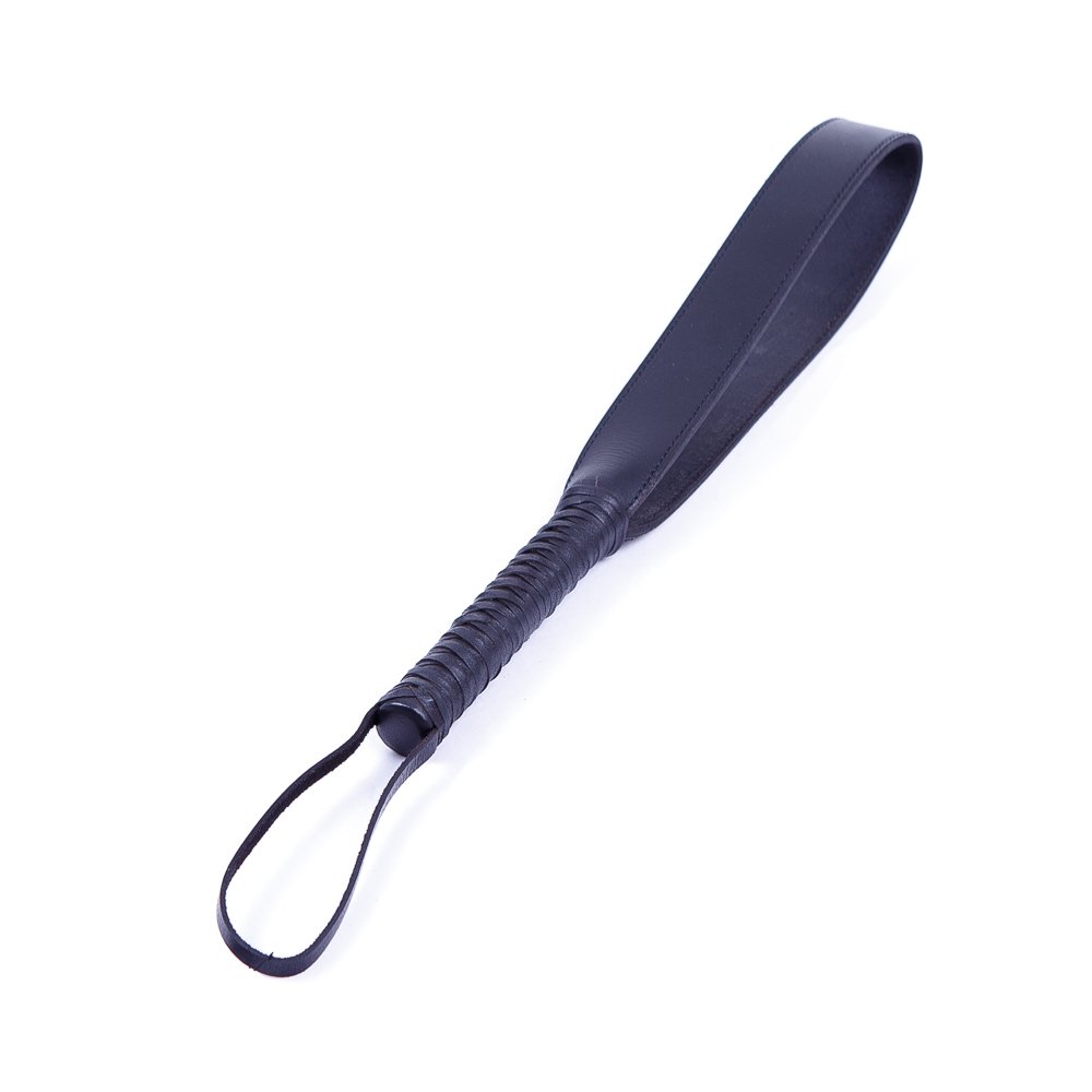 Паддл подвійний Чорний натуральна шкіра Голландія ручна робота (26299), zoom