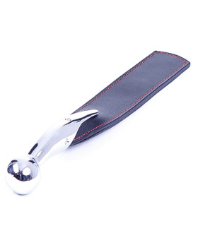 Паддл шкіра метал ручка вигнута Голландія ручна робота - No Taboo