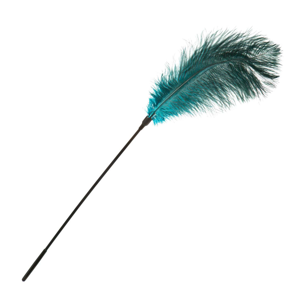 Перо на ручке зеленое большое NO TABOO (34202), zoom