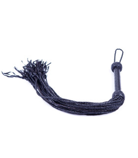 Флоггер (плетка) 24 хвоста ручка плетеная кожа Голландия ручная работа - No Taboo