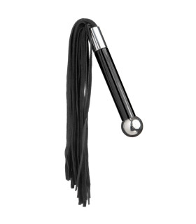 Флоггер (батіг) чорний 24 см з кулькою на ручці - No Taboo