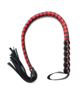 Плетка-кнут, черно-красная (Каратель) - No Taboo