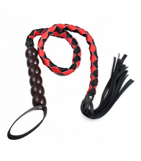 Плетка-кнут, черно-красная (Каратель) - No Taboo