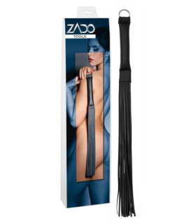 Флоггер (плетка) кожа с железным кольцом на ручке Zado - No Taboo