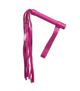 Флоггер (плетка) кожзам 53 см, розовый - No Taboo