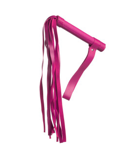 Флоггер (плетка) кожзам 53 см, розовый - No Taboo