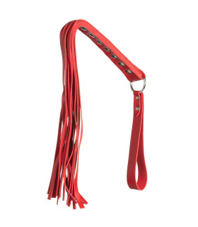Флоггер (плетка) мягкий, с заклепками, красный, NO TABOO - No Taboo