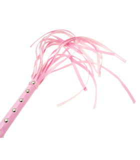 Флоггер (плетка) розовый с заклепками, NO TABOO - No Taboo