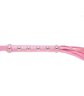 Флоггер (плетка) розовый с заклепками, NO TABOO - No Taboo