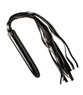 Флоггер (батіг) з пластиковою рукояткою чорна NO TABOO - No Taboo