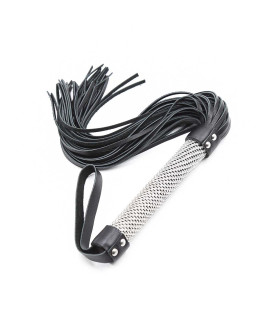 Флоггер (батіг) зі стразами, шкіра, NO TABOO - No Taboo