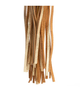 Флоггер (плетка) золотистый, из кожи, Голландия, ручная работа - No Taboo