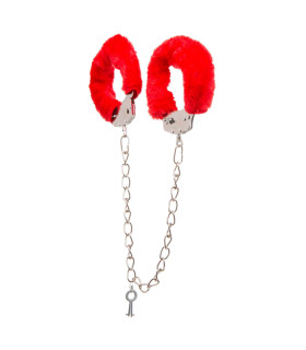 Поножи металл с мехом красные NO TABOO - No Taboo