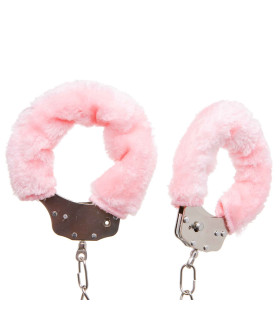 Поножи розовые металл с мехом NO TABOO - No Taboo