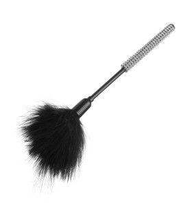 Волоть з пушком IDEA SM, зі стразами, Колір Чорний - No Taboo