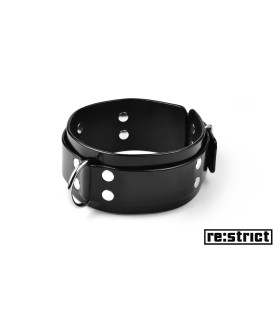 RE:STRICT Ошейник c кольцом (широкий, глянец) S/M - No Taboo
