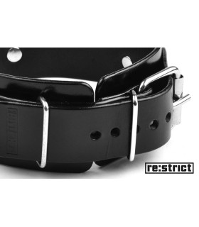 RE:STRICT Ошейник с кольцом (широкий, глянец) M/L - No Taboo